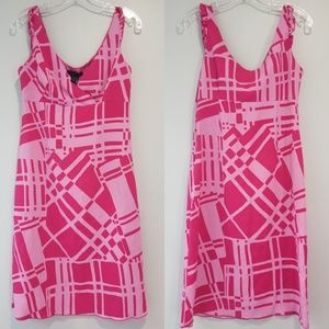 The Limited Bright Pink Patterned dress.    2